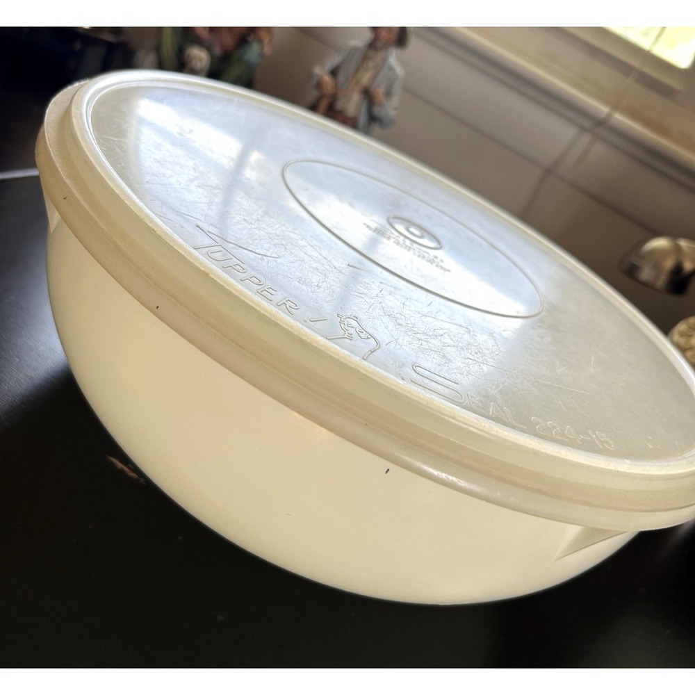 Vintage Tupperware #242 Pie Keeper Container #224 Lid 12" Round 1950s